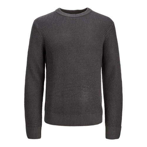 Front - Jack And Jones Mens Textured Long-Sleeved Jumper