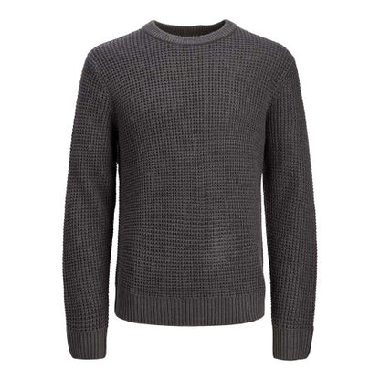 Front - Jack And Jones Mens Textured Long-Sleeved Jumper
