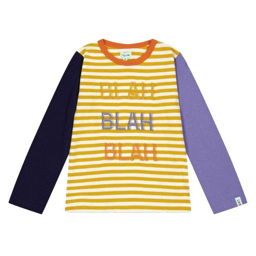Front - Lilly & Sid Baby Blah Embroidered T-Shirt