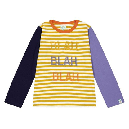 Front - Lilly & Sid Baby Blah Embroidered T-Shirt