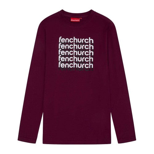 Front - Fenchurch Unisex Adult Aldgate Lettering Cotton T-Shirt