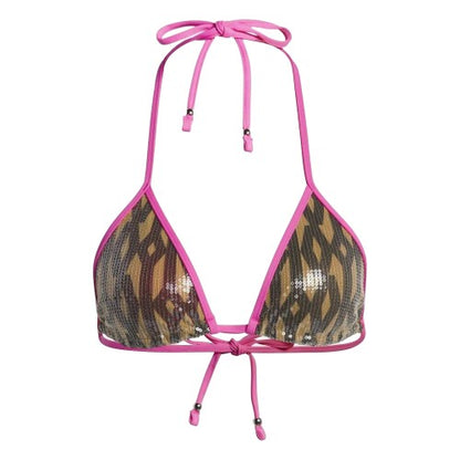 Front - Adidas Womens/Ladies Ivy Park Sequin Reversible Bikini Top
