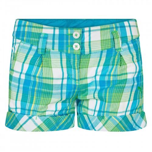 Front - Puma Womens/Ladies Cotton Plaid Shorts
