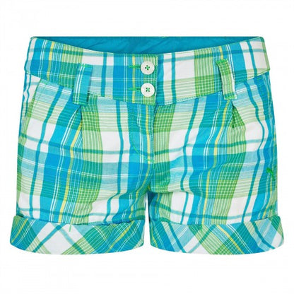 Front - Puma Womens/Ladies Cotton Plaid Shorts