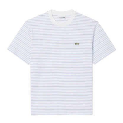 Front - Lacoste Mens Stripe Regular T-Shirt