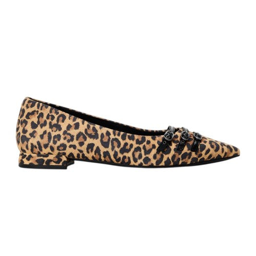 Front - Clarks Womens/Ladies Sensa Leopard Print Suede Pumps