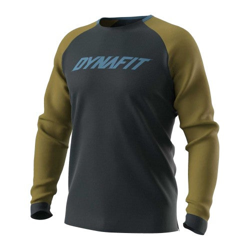 Front - Dynafit Mens Crew Neck Long-Sleeved Athletic Top