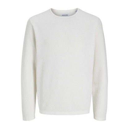 Front - Jack And Jones Mens Flat Knit Crew Neck Pullover