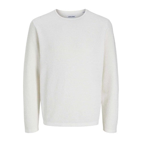 Front - Jack And Jones Mens Flat Knit Crew Neck Pullover