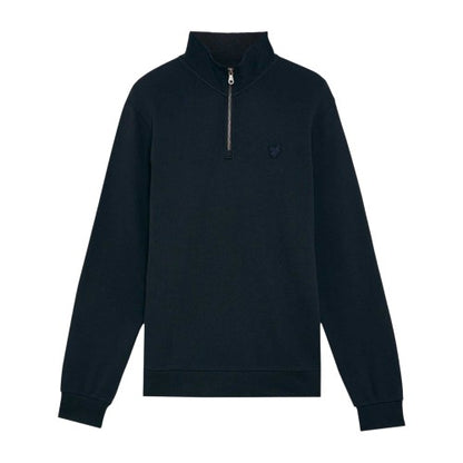Front - Lyle & Scott Mens Eagle Zip Neck Sweatshirt