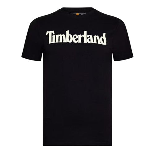 Front - Timberland Womens/Ladies Logo Crew Neck Short-Sleeved T-Shirt