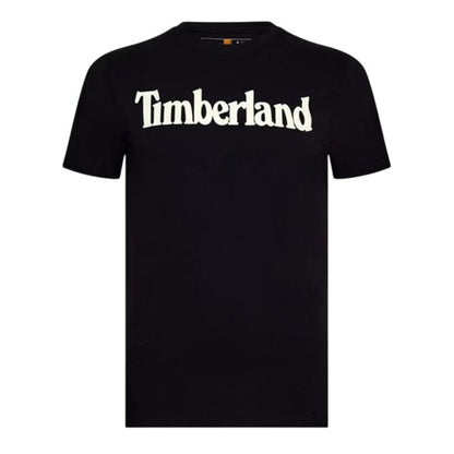Front - Timberland Womens/Ladies Logo Crew Neck Short-Sleeved T-Shirt