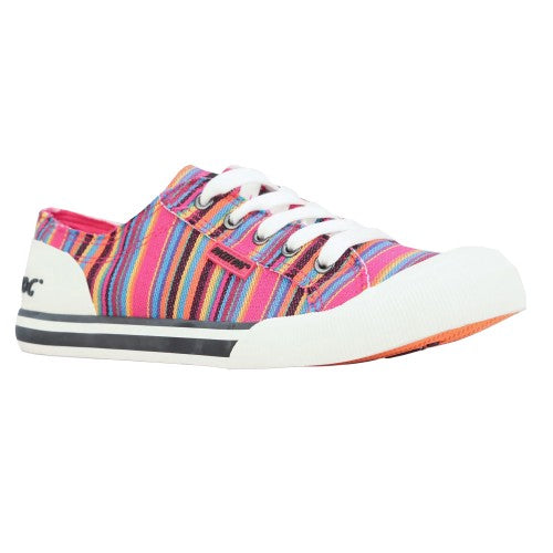 Front - Rocket Dog Womens/Ladies Jazzin Aloe Stripe Pumps