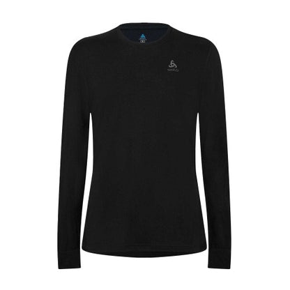 Front - Odlo Mens Merino Wool Base Layer Top