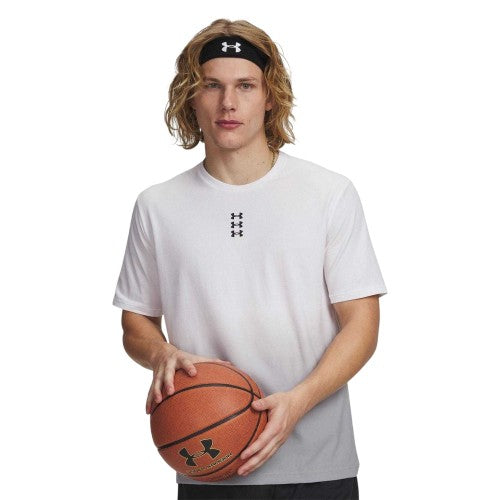 Front - Under Armour Mens Stacked Logo Loose Fit T-Shirt