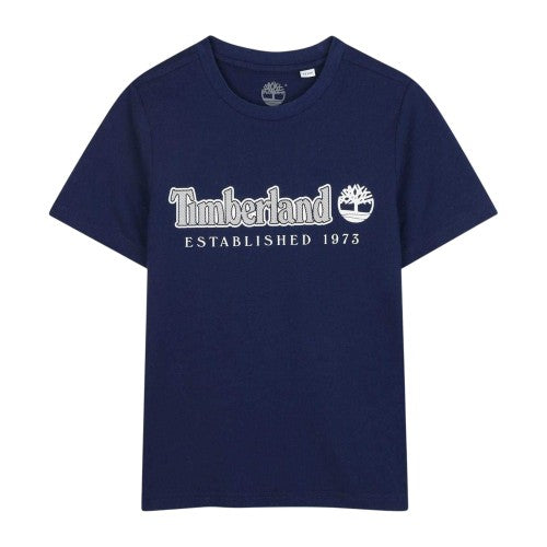 Front - Timberland Childrens/Kids Established 1973 Logo T-Shirt