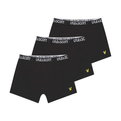 Front - Lyle & Scott Boys Underwear (Pack of 3)