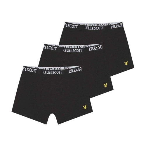 Front - Lyle & Scott Boys Underwear (Pack of 3)
