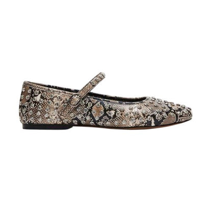 Front - Steve Madden Womens/Ladies Vinetta-R Rhinestone Ballerina Flats