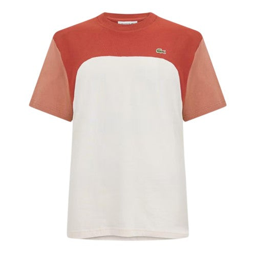 Front - Lacoste Mens Colour Block Cotton T-Shirt