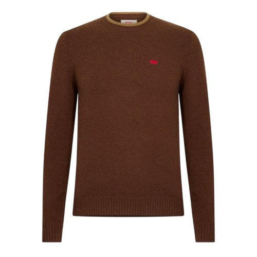 Front - Levis Mens Batwing Logo Crew Neck Jumper