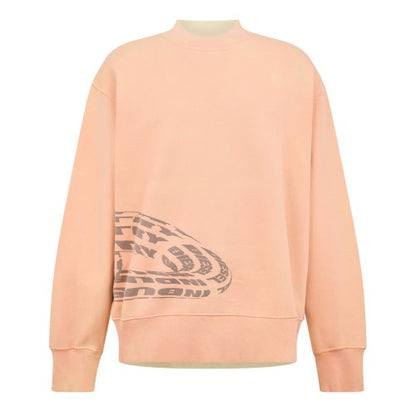 Front - Diesel Mens Graphic Print Mock Neck Regular Sweatshirt