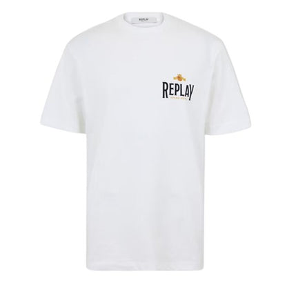 Front - Replay Mens Aspen Back Print T-Shirt