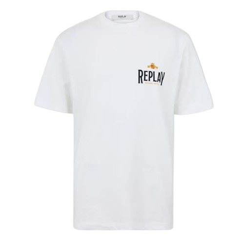 Front - Replay Mens Aspen Back Print T-Shirt