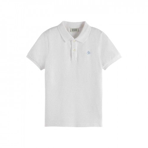 Front - Scotch And Soda Childrens/Kids Logo Cotton Polo Shirt