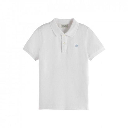 Front - Scotch And Soda Childrens/Kids Logo Cotton Polo Shirt