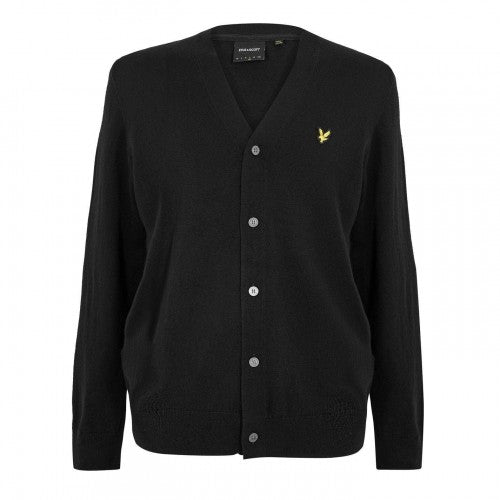 Front - Lyle & Scott Mens V Neck Cardigan