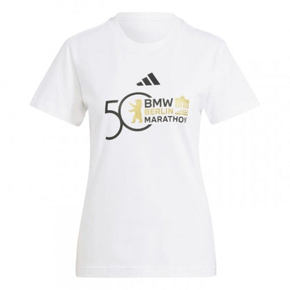 Front - Adidas Womens/Ladies Marathon 50th Anniversary T-Shirt