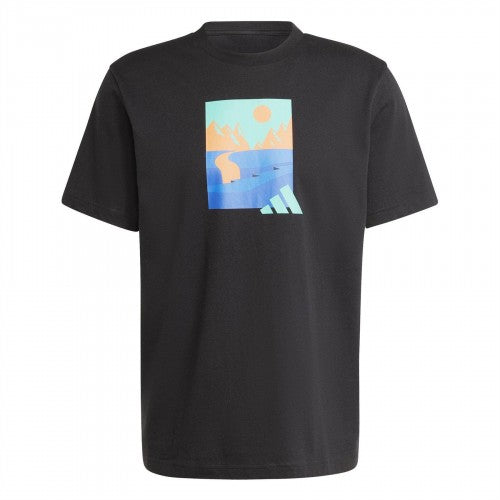 Front - Adidas Mens Graphic Logo T-Shirt