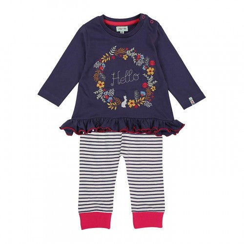 Front - Lilly & Sid Baby Girls Co-ord Set