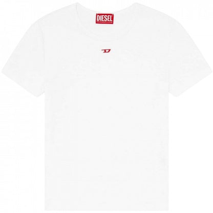 Front - Diesel Womens/Ladies Ele Logo Cropped Slim T-Shirt