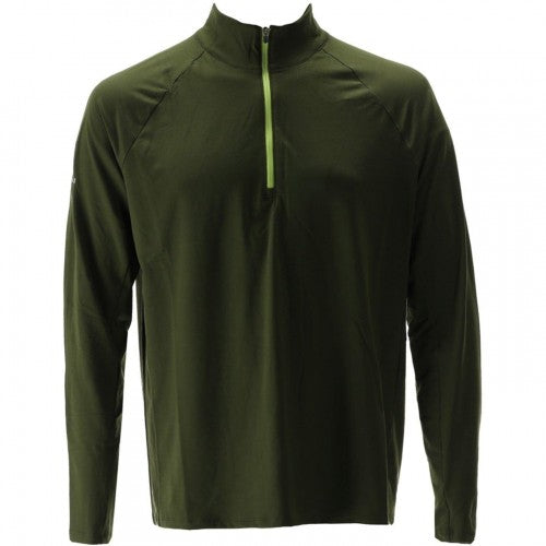 Front - Nathan Mens Tempo Quarter Zip Raglan T-Shirt