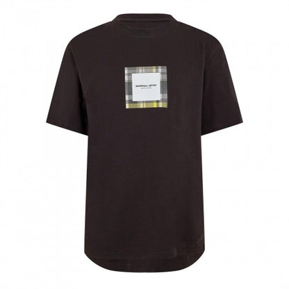 Front - Marshall Artist Mens Plaid Logo Jersey Regular T-Shirt