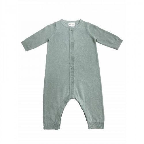 Front - Jack Wills Baby Cotton Long-Sleeved Sleepsuit