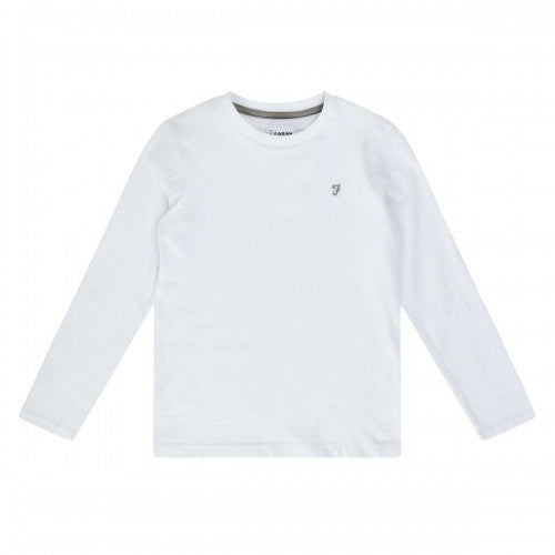 Front - Farah Childrens/Kids Plain Crew Neck Regular T-Shirt