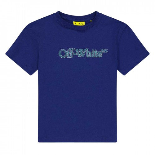 Front - Off White Childrens/Kids Full Logo Regular T-Shirt