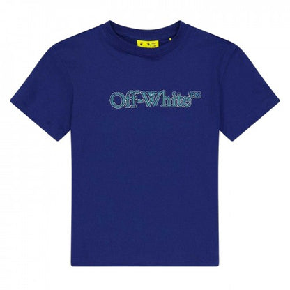 Front - Off White Childrens/Kids Full Logo Regular T-Shirt