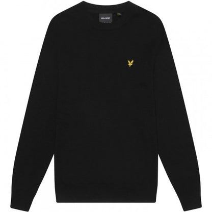 Front - Lyle & Scott Mens Knitted Crew Neck Sweatshirt