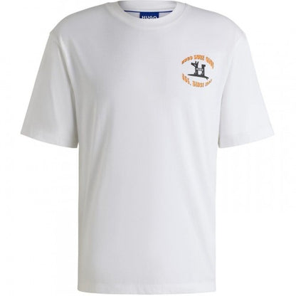 Front - Hugo Mens Nodiwop Graphic Print Regular T-Shirt