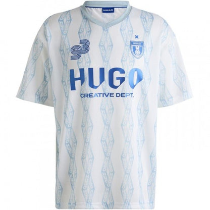 Front - Hugo Mens Notbal Diamond Geo Regular T-Shirt