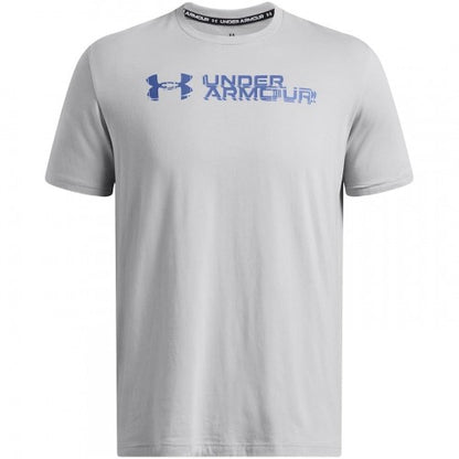 Front - Under Armour Mens Sliced Chest Logo Regular T-Shirt