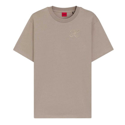 Front - Hugo Womens/Ladies Vintage Embroidered Relaxed Fit T-Shirt