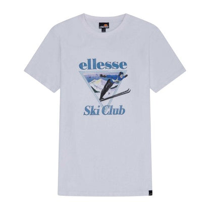 Front - Ellesse Mens Umontia Skiing Scene Regular Short-Sleeved T-Shirt