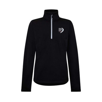 Front - Puma Mens Half Zip Relaxed Fit Fleece Top