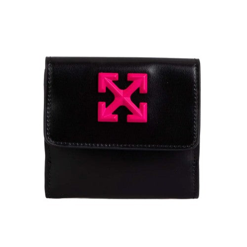 Front - Off White Jitney French Leather Wallet