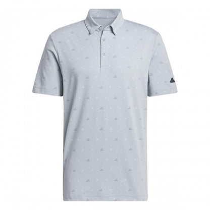 Front - Adidas Mens Go-To Crest Golf Polo Shirt